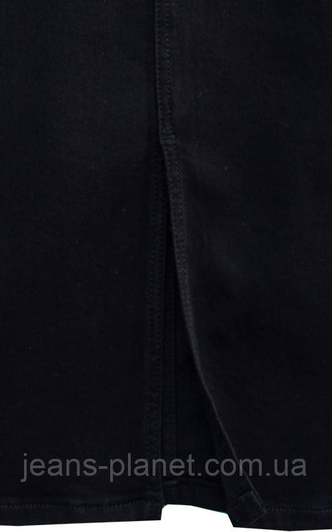 Джинсова спідниця олівець чорного кольору Lady N довжина 70 см — изображение 6