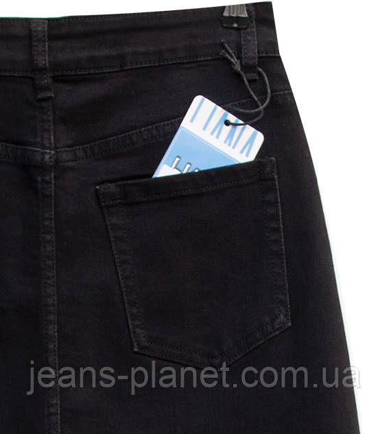 Модна пряма джинсова спідниця міді-максі довжина 80 см Liana — изображение 5