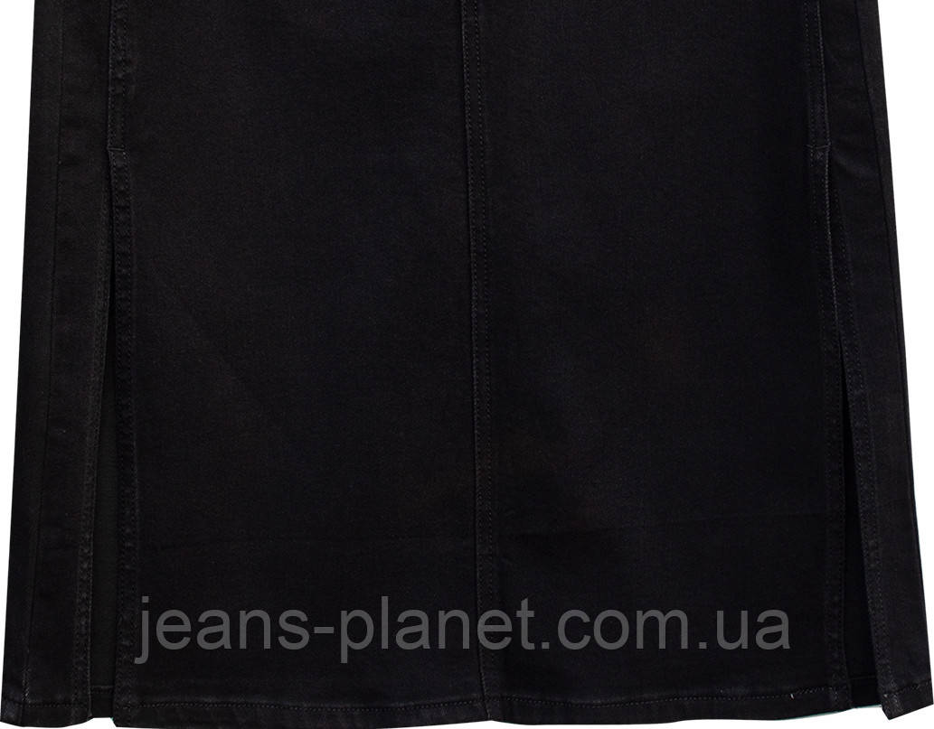 Модна пряма джинсова спідниця міді-максі довжина 80 см Liana — изображение 3