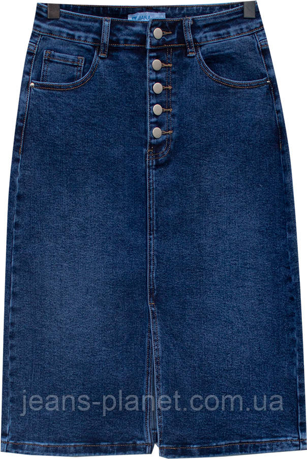 Модна джинсова спідниця олівець середньої довжини 70 см Liana — изображение 4
