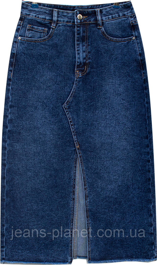 Наймодніша джинсова спідниця міді-максі Liana довжина 80 см — изображение 3