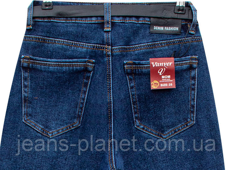 Джинси жіночі утеплені класичні мом на байке Vanver — изображение 7