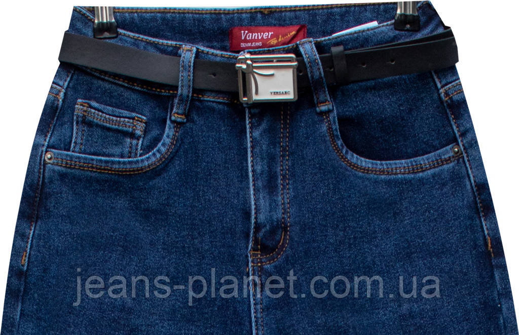 Джинси жіночі утеплені класичні мом на байке Vanver — изображение 6