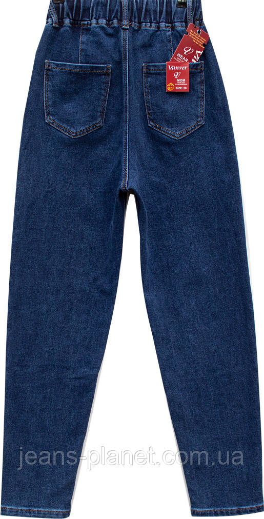Джинси жіночі утеплені класичні мом на резинці Vanver — изображение 4
