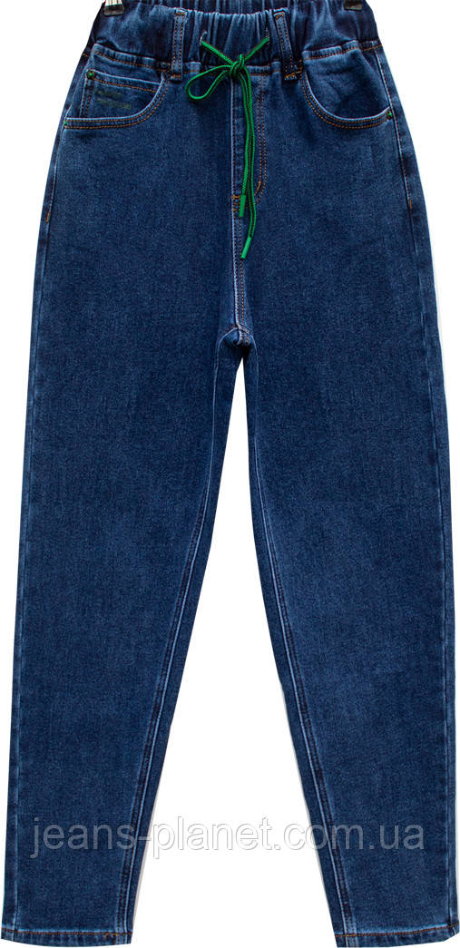 Джинси жіночі утеплені класичні мом на резинці Vanver — изображение 8