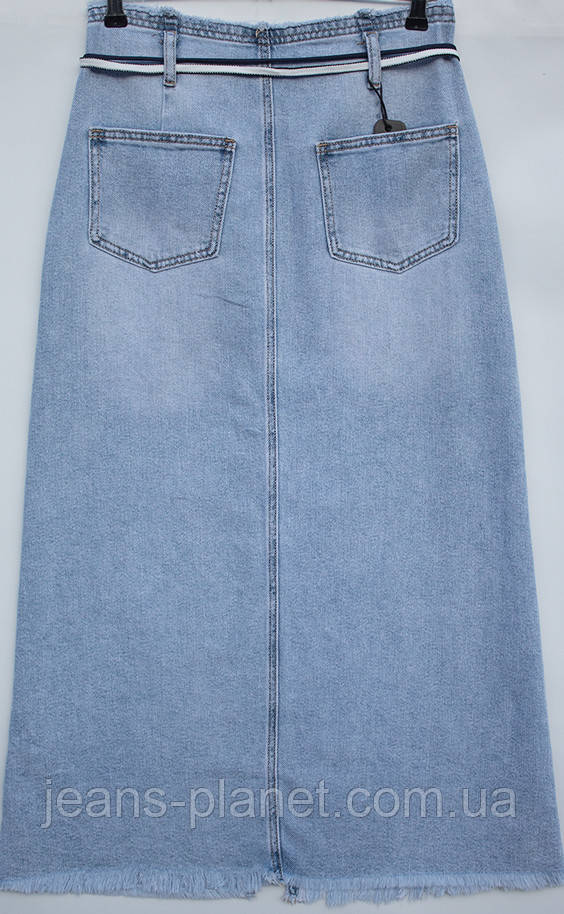 Наймодніша джинсова спідниця максі довжина 85 см Lady N 829 — изображение 3