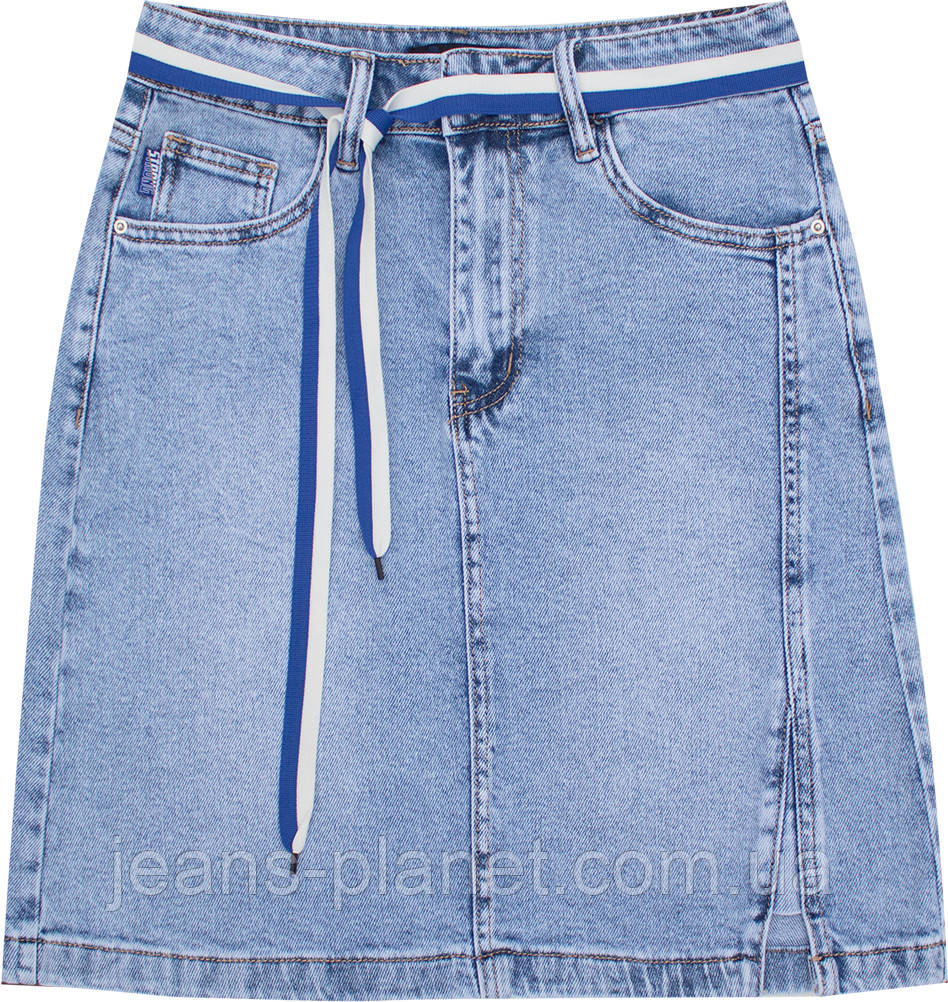 Модна джинсова спідниця довжина 50 см Lady N 828 — изображение 5
