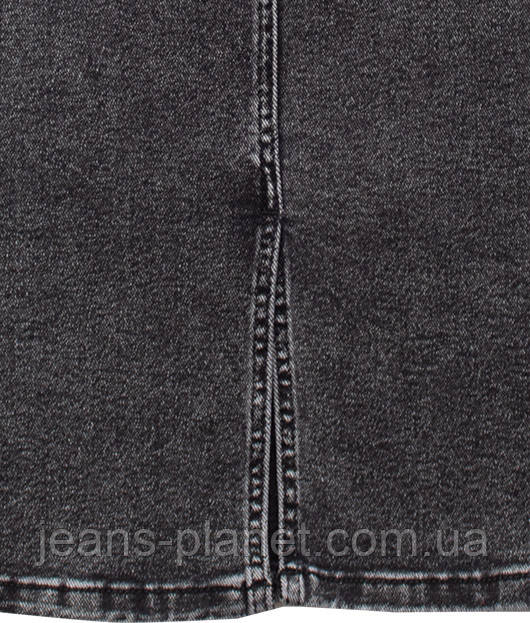 Модна джинсова спідниця міді графітного кольору Vanver 82052 — изображение 5