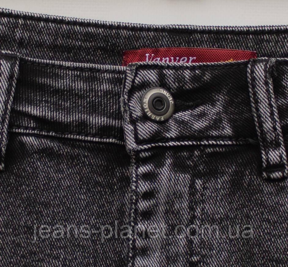 Модна джинсова спідниця міді графітного кольору Vanver 82052 — изображение 3