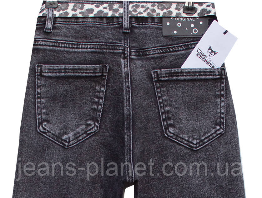 Модні жіночі прямі джинси Straight fit Vanver 8226 колір графіт — изображение 6