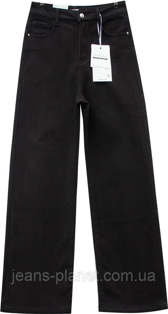 Зимові жіночі прямі джинси палаццо на байці M.Sara 2705 — изображение 5