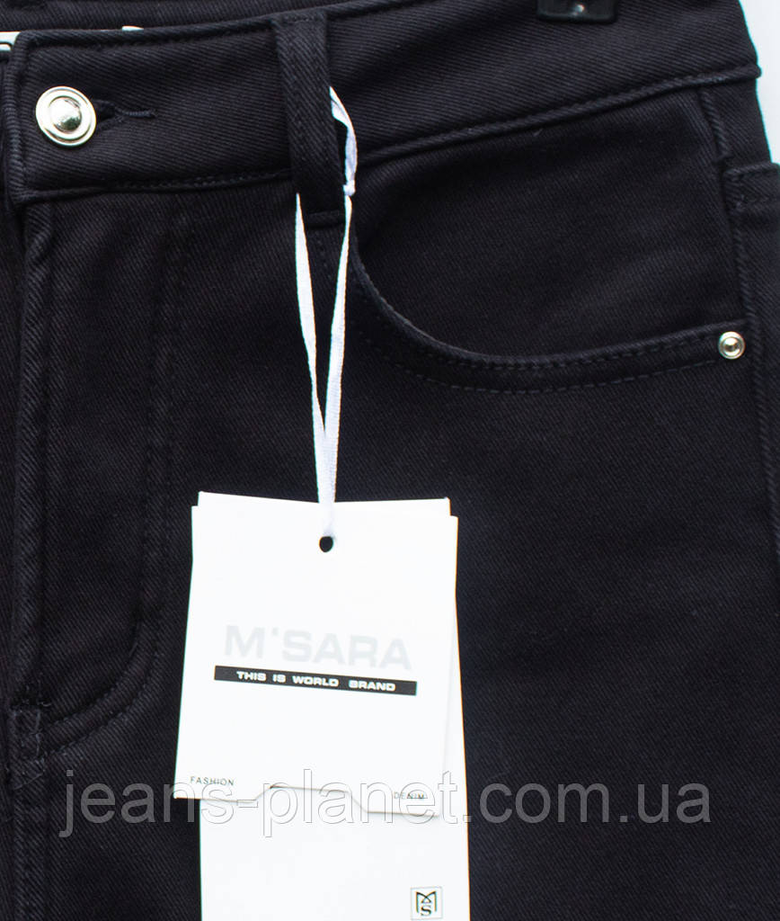 Зимові жіночі прямі джинси палаццо на байці M.Sara 2705 — изображение 8