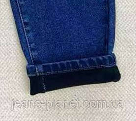 Джинси жіночі утеплені класичні мом на резинці Vanver — изображение 3