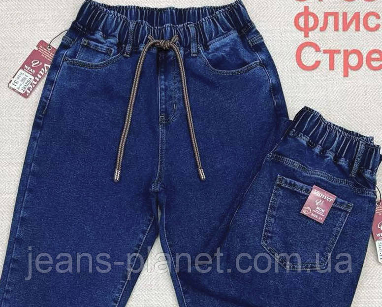 Джинси жіночі утеплені класичні мом на резинці Vanver — изображение 4