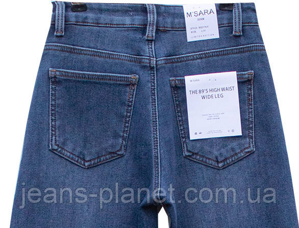 Зимові жіночі прямі джинси палаццо на хутрі M.Sara 2116-4 — изображение 6