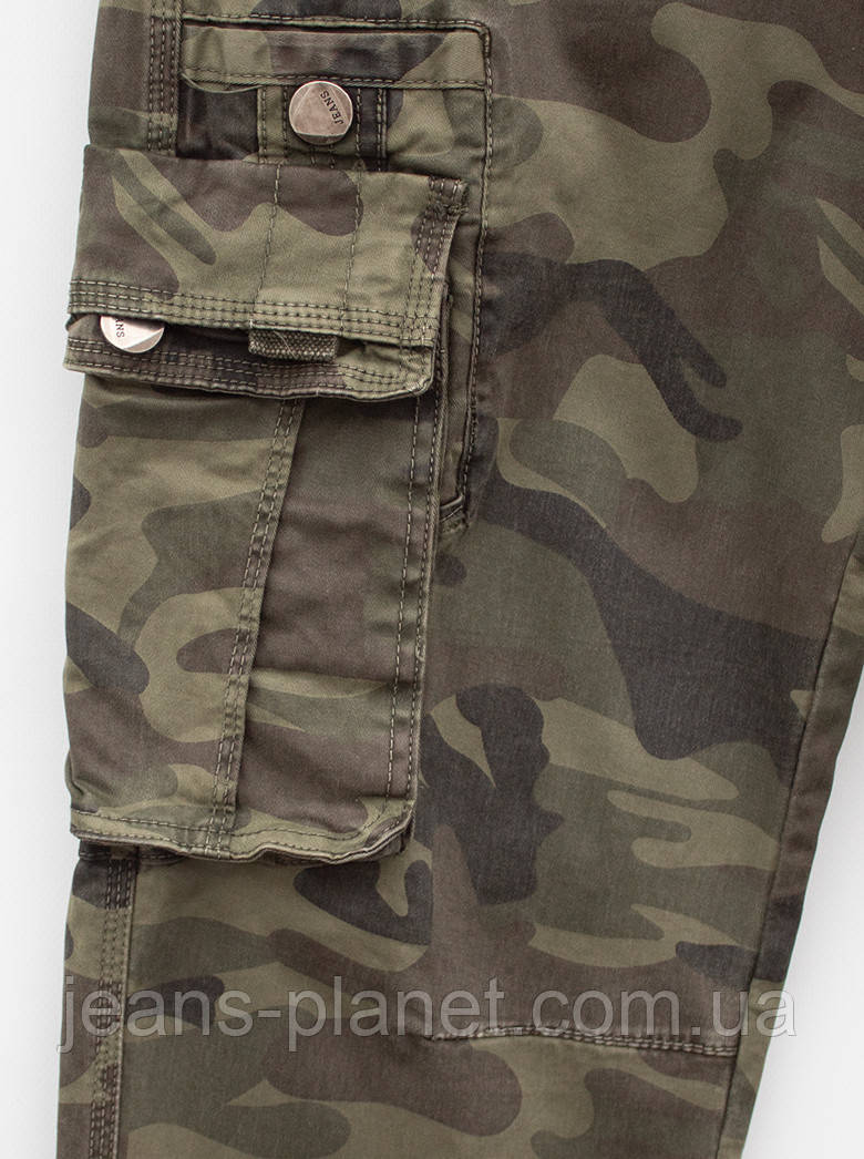 Джинси чоловічі ITENO - TOPHERO камуфляж з накладними кишенями — изображение 5