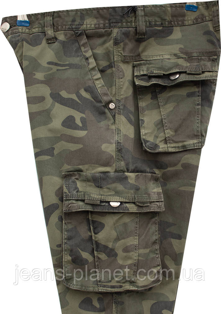 Джинси чоловічі ITENO - TOPHERO камуфляж з накладними кишенями — изображение 2