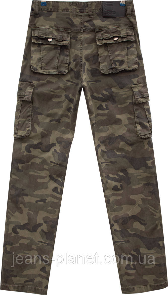Джинси чоловічі ITENO - TOPHERO камуфляж з накладними кишенями — изображение 4