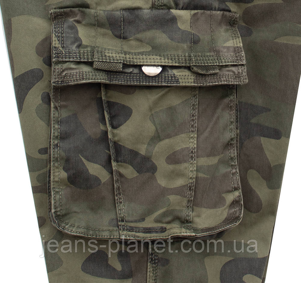 Джинси чоловічі ITENO - TOPHERO камуфляж з накладними кишенями — изображение 8