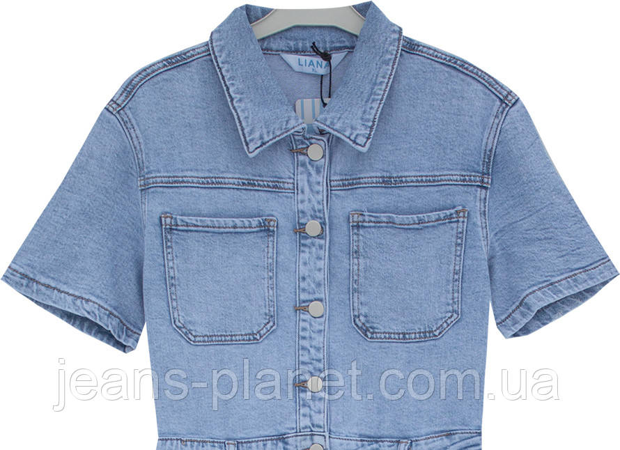 Наймодніша ошатна джинсова сукня довжина міді Liana 554 — изображение 7