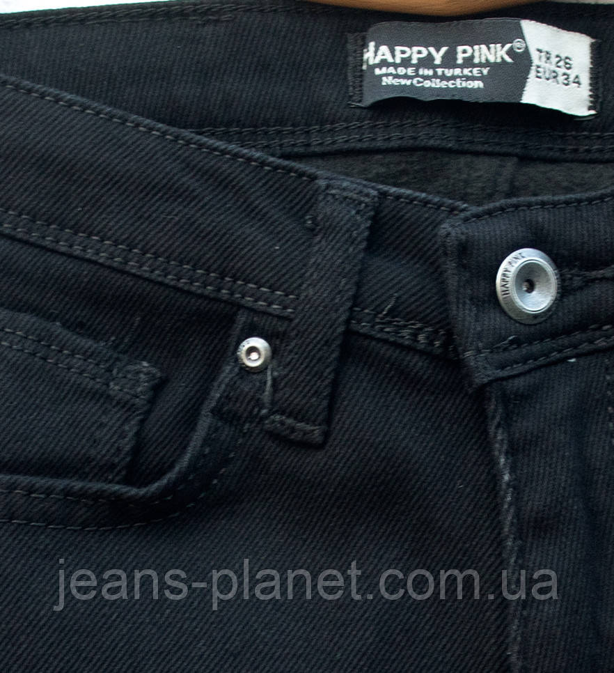 Джинси жіночі утеплені завужені з високою посадкою Happy Pink — изображение 3