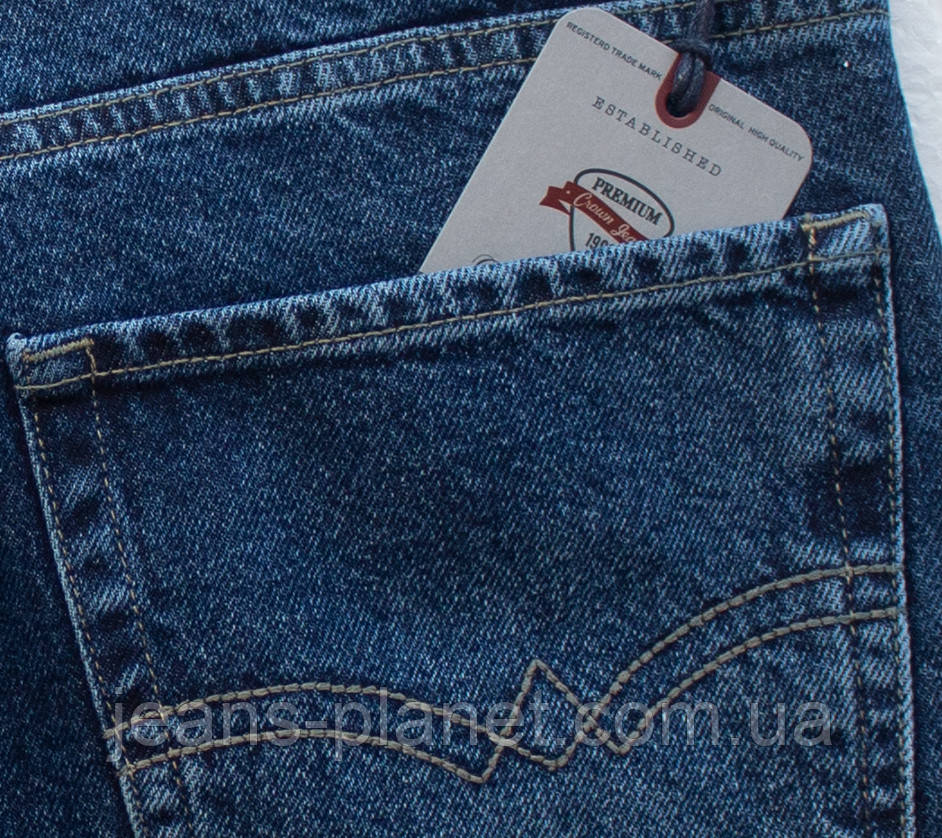 Джинси чоловічий прямі класичні бренд Crown Jeans коттон — изображение 3