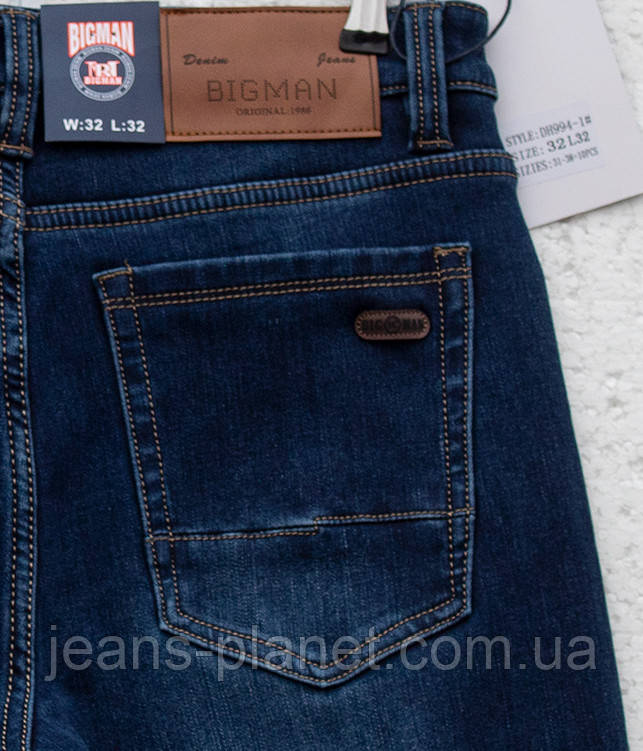 Джинси чоловічі зимові класичні прямі BigMan 38 размер — изображение 4