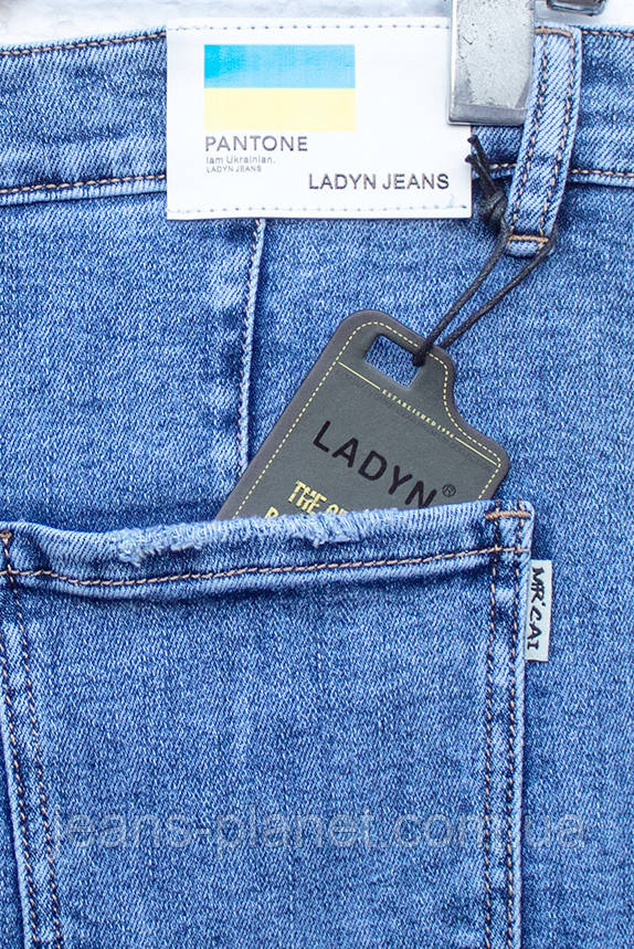Джинсова класична спідниця 67 см довжина зі стразами Lady N — изображение 6