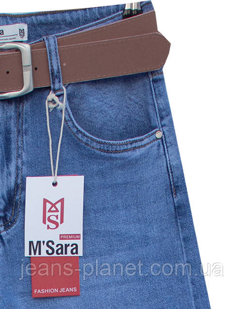 Модні жіночі джинси палаццо світло-синього кольору M.Sara 3138 — изображение 3