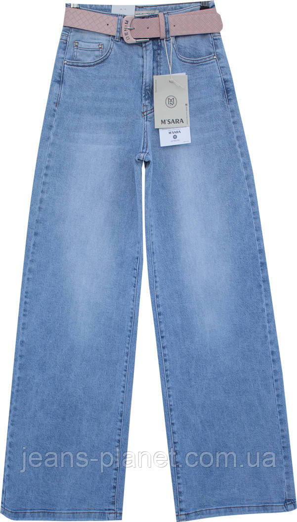 Модні жіночі джинси палаццо блакитного кольору M.Sara 2723 — изображение 3