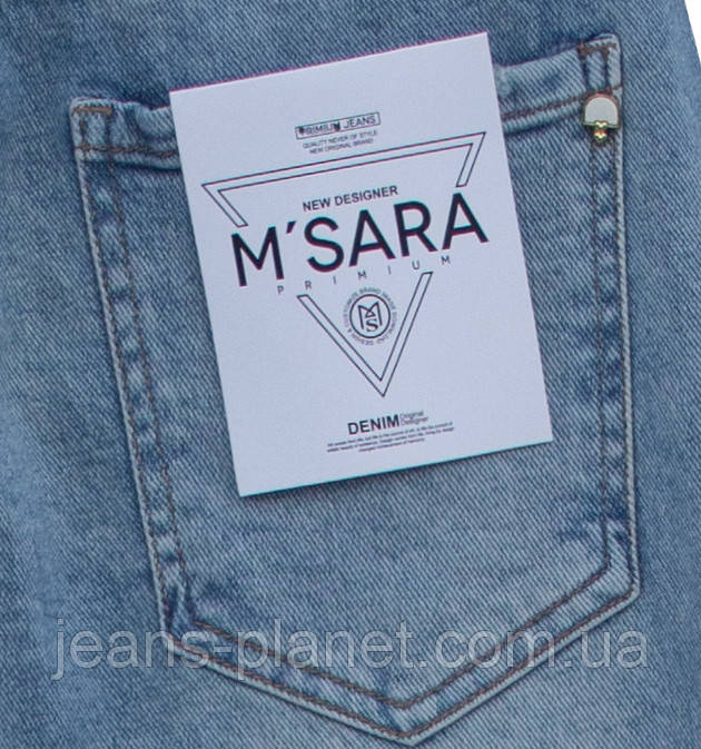 Модні жіночі джинси палаццо кольору блакитний "tint" M.Sara 2965 — изображение 3