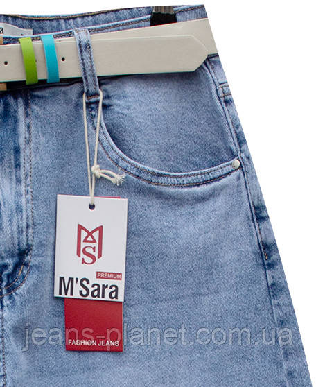 Модні жіночі джинси мом баггі на середній зріст M.Sara 526 — изображение 4
